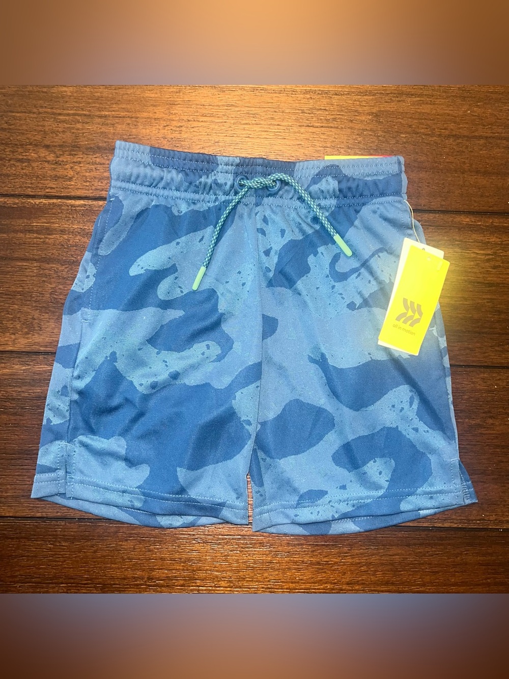 all in motion Blue Camo Kids Shorts